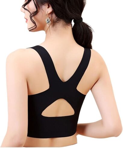 Side Buckle Sports Bras Chest Corrector Bra Dual Support Compression Push Up Bras Cross Back Wirefree Pad Bra For Women in Saudi Arabia
