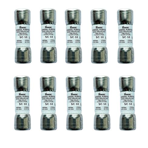 10-Pack جديد SC-10 SC-10A SC 10A 600Vac صمام تأخير الوقت، BP/SC-10A صمامات خرطوشة الرفض الحالية من الفئة G in Kuwait