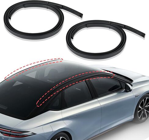 2PCS الجانب الأيسر والأيمن صب الجانب بالتنقيط سقف تقليم صب متوافق لتويوتا ياريس لسيارة سيدان 2007-2011، سقف بالتنقيط صب شرائط السير الوقائي، استبدال 7555152160 7555252140 in Kuwait