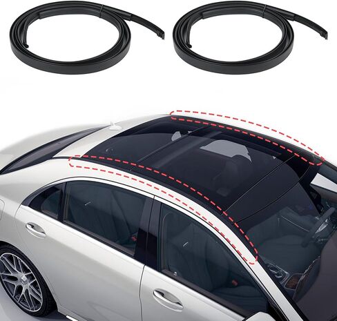 2PCS Left and Right Side Molding Side Drip Roof Trim Molding Compatible for Toyota Yaris for Sedan 2007-2011, Roof Drip Molding Strips Weatherstrip, Replace 7555152160 7555252140 in Saudi Arabia