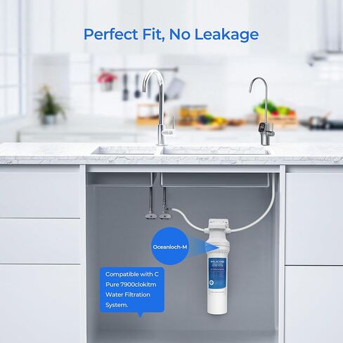 استبدال فلتر المياه Oceanloch-m، متوافق مع نظام ترشيح C Pure Oceanloch-m 790OCLOCARTM، تصنيف 1 ميكرون، معدل تدفق 1.67 جالون في الدقيقة (عبوتان) in Kuwait