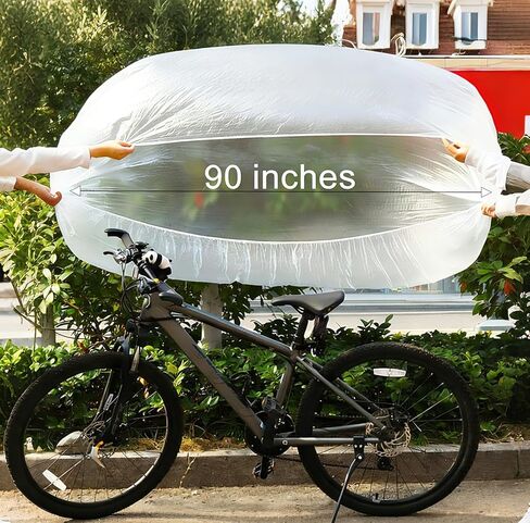 5 Pieces Of Disposable Plastic Bicycle Covers, Suitable For Sudden Rainy Days, Suitable For Most Bicycles (5) in Saudi Arabia
