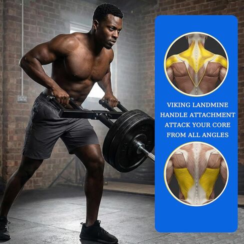 Viking Press Landmine Handle Attachment for 2 inch Olympic Barbell – Heavy Duty Iron Handle for Deadlift, Squat, Row, Press – Home Gym Strength Training Equipment in Saudi Arabia