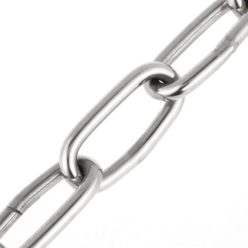 UPKOCH 1pc Heavy Duty Extension Chain with Carabiner Clip for Gym Cable Machine Weight Lifting Attachment, Steel Metal Link for Hanging Punching Bag Porch Swing in Saudi Arabia