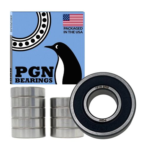 PGN (10 Pack) 1616-2RS Bearing - Lubricated Chrome Steel Sealed Ball Bearing in Saudi Arabia