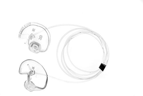 متوسطة - سدادات دوك ذات فتحات تهوية - شفافة مع مقود - سدادات أذن قابلة لإعادة الاستخدام لركوب الأمواج والسباحة والغوص والرياضات المائية | كتل الماء البارد والرياح | يساعد على معادلة الضغط | صنع في الولايات المتحدة الأمريكية in Kuwait