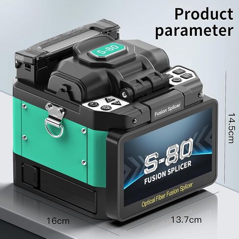 S-80 الألياف البصرية الانصهار جهاز الربط 6 محرك الأساسية محاذاة 8S الربط السريع 18S التدفئة 5 بوصة الوجه شاشة تعمل باللمس التلقائي بالكامل ذكي FTTH الألياف البصرية لحام الربط آلة in Kuwait