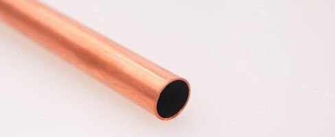أنبوب دائري نحاسي - قطر 0.75 بوصة × جدار 0.04 بوصة × طول 12 بوصة، أنبوب نحاسي، قطعة واحدة in Kuwait