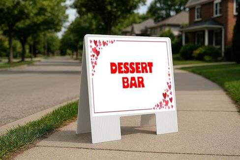 شريط الحلوى بإطار أحمر مع قلوب وسهام اتجاهية وإطار مزدوج الجوانب مقاس 23 × 23 بوصة. in Saudi Arabia