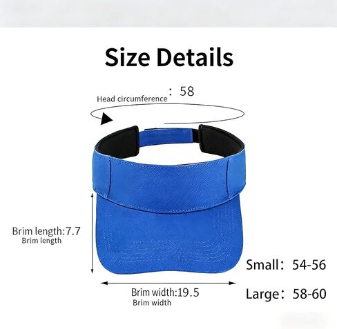 FACELESS Sun Visor Hat, Adjustable, UPF 50+ Protection, Lightweight for Outdoor Activities in Saudi Arabia