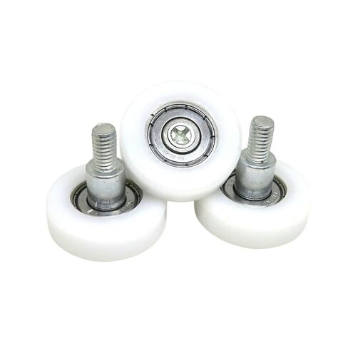 5 قطع القطر الخارجي 30 مم محمل مسمار بلاستيكي 30x9xM6 بكرة مغطاة بوم BS62630-9C8L10M6 عجلة حائط زجاجية بكرة نايلون (BS62626-8C9L10M6) in Kuwait