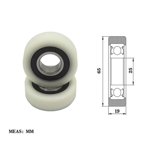 محمل مطلي بالبلاستيك POM BS620565-19 بكرة نايلون عالية المقاومة للاهتراء in Kuwait