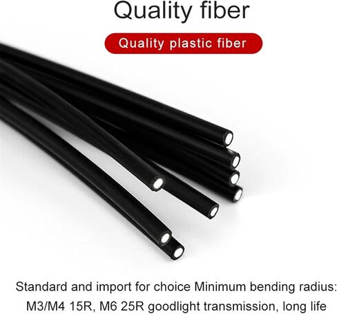 M3 M4 M6 Fiber Optic Sensor L Shape Thread Prob Diffuse Switch(Import M4,1 Meter Length-Diffuse) in Saudi Arabia