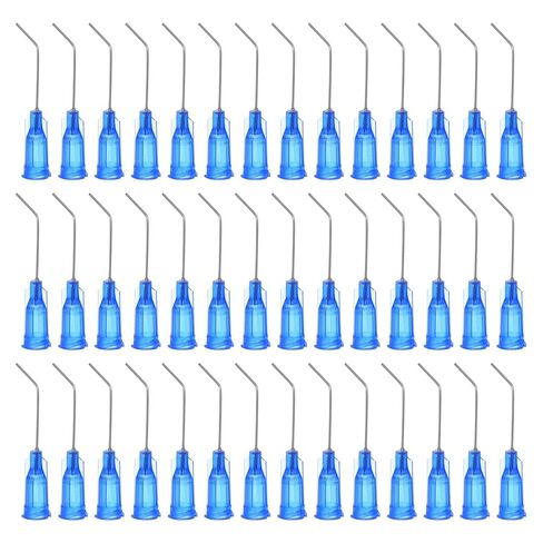 Generic 60pcs Blunt Tip Dispensing Needles 22G 1" Bent Needle with Luer Blue in Saudi Arabia