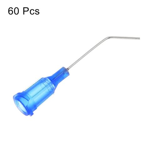 Generic 60pcs Blunt Tip Dispensing Needles 22G 1" Bent Needle with Luer Blue in Saudi Arabia