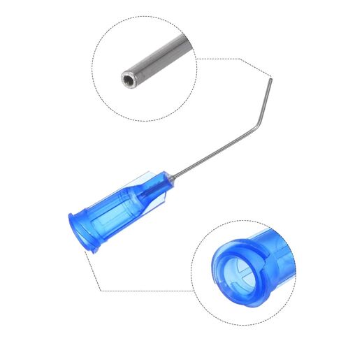Generic 60pcs Blunt Tip Dispensing Needles 22G 1" Bent Needle with Luer Blue in Saudi Arabia