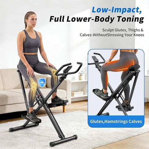 seanleecore 2-in-1 Stair Stepper & Space Walker for Home Gym Exercise, Foldable, Quiet Low-Impact Workout Equipment with High-Strength Resistance in Kuwait