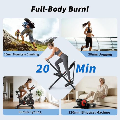 seanleecore 2-in-1 Stair Stepper & Space Walker for Home Gym Exercise, Foldable, Quiet Low-Impact Workout Equipment with High-Strength Resistance in Kuwait