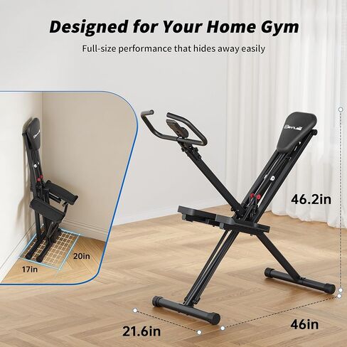 seanleecore 2-in-1 Stair Stepper & Space Walker for Home Gym Exercise, Foldable, Quiet Low-Impact Workout Equipment with High-Strength Resistance in Kuwait