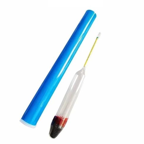 مقياس كثافة الحليب 15-40 لقياس درجة الحرارة والكثافة مقياس حرارة الحليب الزجاجي العائم حزمة من 1 قطعة in Kuwait