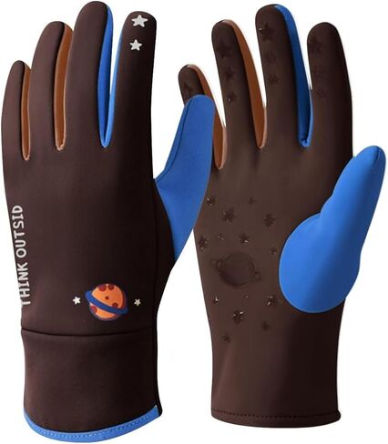 Winter Warm Gloves for Boys Girls Waterproof Windproof Gloves for Cycling Skiing Outdoor Sports Thermal Insulation in Saudi Arabia