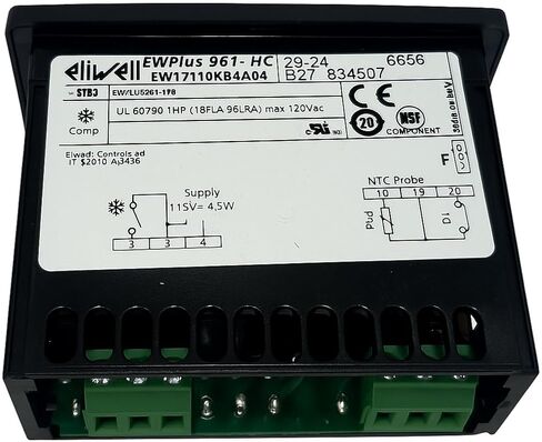 EWPlus 961 Digital Temperature Controller 115V, Industrial Refrigeration Controller with NTC Probe Input, Model EW17Y10XB4A04 in Saudi Arabia