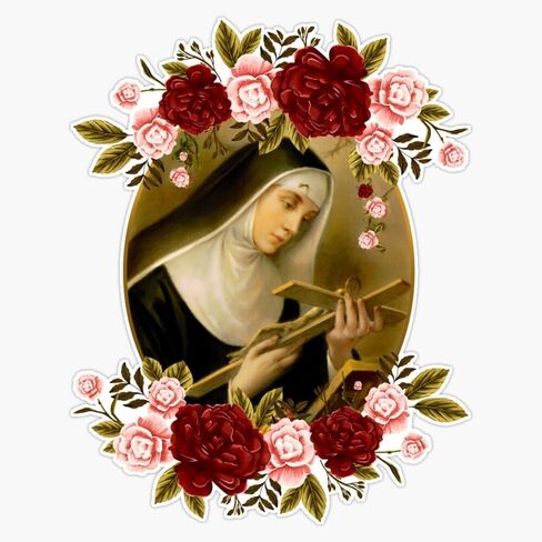 St. Rita of Cascia Bumper Sticker Vinyl Decal 5" in Saudi Arabia