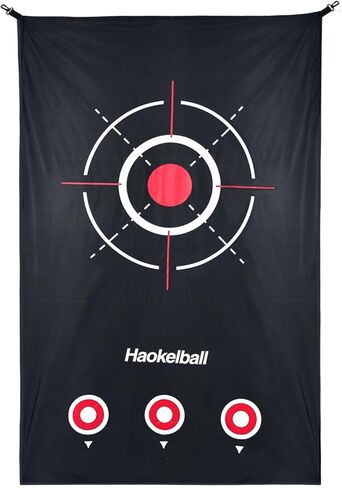 Haokelball Golf Hitttting Cage ، شبكة غولف 10 × 8 × 6 قدمًا مع حقيبة قماشية وحمل مستهدفة ، وشبكة قفص الجولف الشاقة للبخار الخلفي والداخلي والخارجي in Kuwait