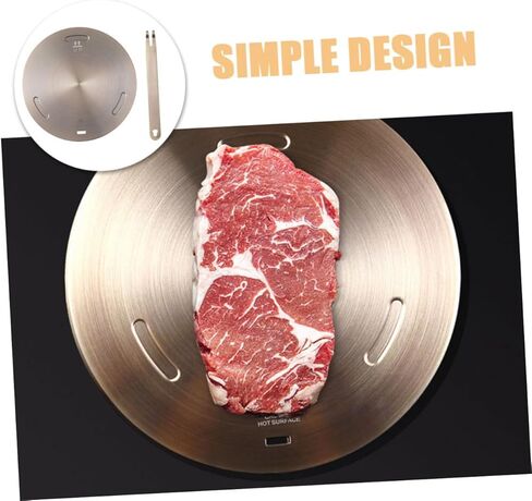 SHOWERORO 1Set Stainless Steel Heat Diffuser Plate Induction Cooker Adapter for Gas Stove and Electric Cooktops Thermal Guide Disk for Even Heat Distribution with Cookware Compatibility in Saudi Arabia
