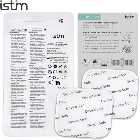 وسادات جل كهربائية من iStim S1 لوحدة TENS اللاسلكية iStim S1 - وسادات جل يابانية لتخفيف آلام الدورة الشهرية والظهر، متوافقة مع مدلك الحرارة iStim S1 لتشنجات الفترة، إجمالي 24 قطعة (6 عبوات) in Kuwait