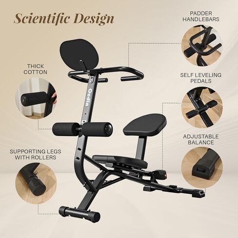 مقعد تمدد الجسم بالكامل من ocdin، جهاز جر خلفي لوضعية الجلوس لتخفيف آلام أسفل الظهر، جر العمود الفقري، أداة تمدد الجلوس لصالة الألعاب الرياضية المنزلية والمكتب in Kuwait