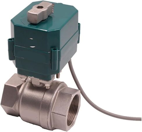 صمام كروي DN15-50 من الفولاذ المقاوم للصدأ، صمام كروي ذو عزم دوران عالي، صمام كروي 2/3 مع مفتاح يدوي 220 فولت (34، DC12V_CR03) in Kuwait