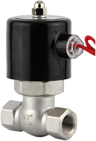 1/2 "ارتفاع درجة الحرارة الفولاذ المقاوم للصدأ البخار الملف اللولبي صمام عادة مغلقة اتجاهين صمام اللولب الداخلي 220 فولت 24 فولت 12 فولت (220VAC) in Kuwait