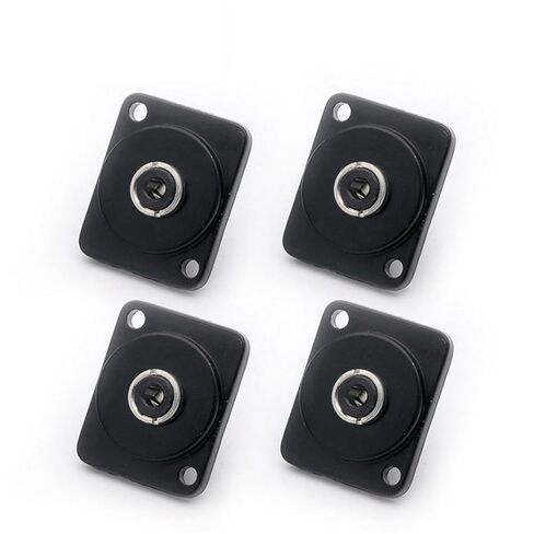 10 قطعة/الوحدة ستيريو 3.5 مللي متر أنثى جاك لوحة جبل الهيكل المعدني قذيفة 1/8 بوصة مقبس الصوت سلك موصل in Kuwait