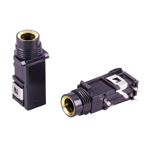 20 قطعة/الوحدة 6.35 مللي متر ستيريو أنثى جاك 4 دبابيس قدم 6.35 مللي متر PCB لوحة جبل ميكروفون المقبس ستيريو 1/4 موصل سالب in Kuwait