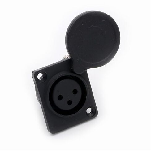 10 قطعة/الوحدة 3Pin XLR أنثى لوحة مقابس جبل الهيكل ميكروفون موصل MIC مع غطاء حماية لحام in Kuwait