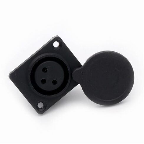 10 قطعة/الوحدة 3Pin XLR أنثى لوحة مقابس جبل الهيكل ميكروفون موصل MIC مع غطاء حماية لحام in Kuwait