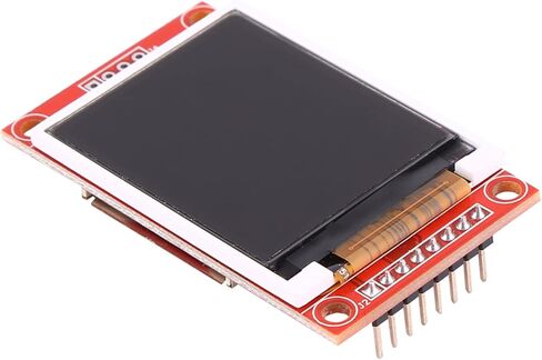 1.8 بوصة SPI وحدة عرض إل سي دي، شاشة ملونة ST7735 128x160 مع مقبس بطاقة SD ومحول PCB، لـ 8051 AVR PIC ARM in Saudi Arabia