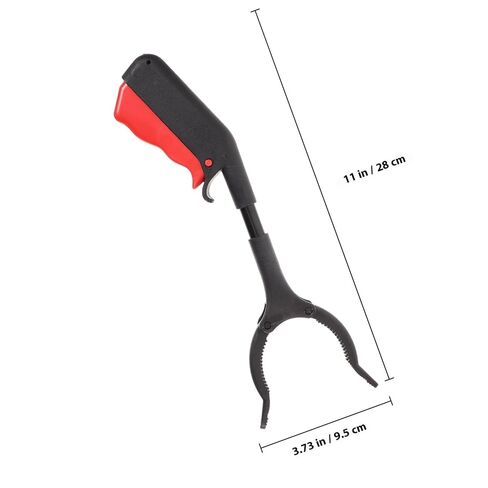 ULTECHNOVO Portable 28cm Iron Tube Garbage Grabber Trash Picker Clamp Outdoor Sanitation Cleaning Tool for Waste Collection and Trash Pickup in Saudi Arabia