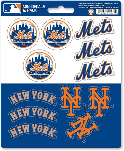 FANMATS 39335 New York Mets Mini Decal 12-pk in Saudi Arabia