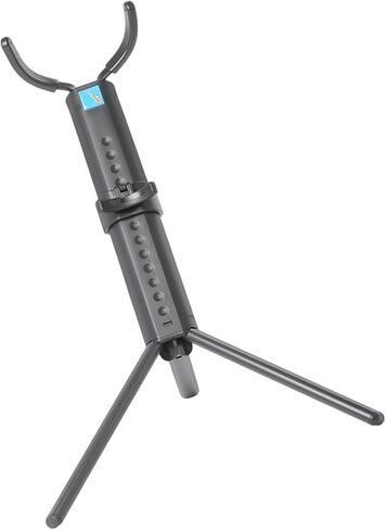 Abaodam Portable Foldable Tenor Saxophone Stand Rack Bracket with Blue Case, Black Instrument Holder for Desktop and Travel Storage in Saudi Arabia