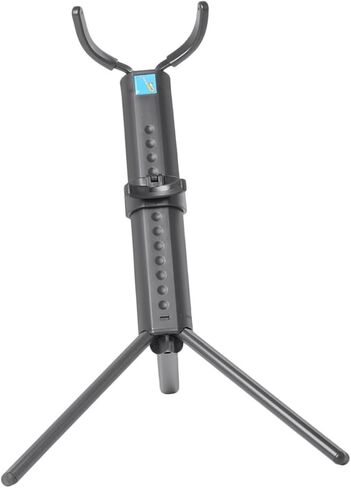 Abaodam Portable Foldable Tenor Saxophone Stand Rack Bracket with Blue Case, Black Instrument Holder for Desktop and Travel Storage in Saudi Arabia