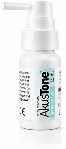 Akustone Ear Wax Removal Spray 300 doses 15ml – Ear Cleaning Kit with Natural Ingredients for Ear Hygiene – Soften & Remove Excess Earwax – Safe for Adults & Kids in Saudi Arabia
