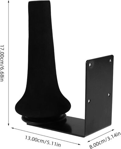 DECHOUS Saxophone and Flute Wall Mount Holder Rack, Straight Pipe Clarinet Holder with Screws, Black Instrument Display Hanger for Woodwind Storage and Performance in Saudi Arabia