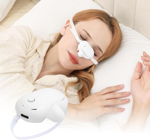 Smart Anti-Snoring Device,Smart Snore Stopper with Strong and Weak Modes for Snoring Reminder,Relief.Easy Use,AI Automatic Monitoring Portable Snore Solution for Home Office Travel in Kuwait