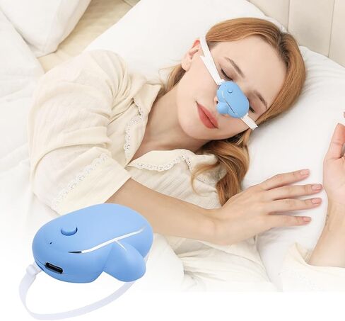 Smart Anti-Snoring Device,Smart Snore Stopper with Strong and Weak Modes for Snoring Reminder,Relief.Easy Use,AI Automatic Monitoring Portable Snore Solution for Home Office Travel in Saudi Arabia