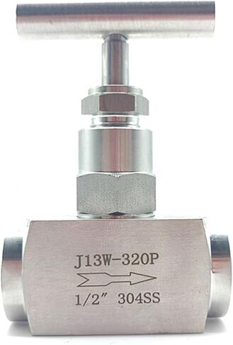 1PCS High Temperature Hydraulic Valve 3/8 1/2 3/4 1 Female Threaded Stop Valve Crane 2300 PSI 304 Stainless Steel Flow Control(3/4") in Kuwait