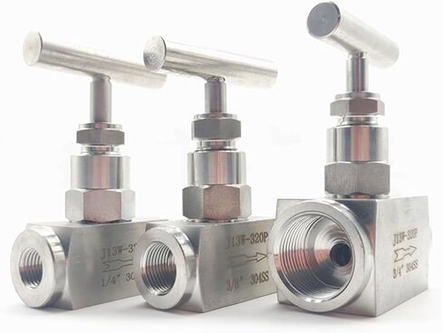 1PCS High Temperature Hydraulic Valve 3/8 1/2 3/4 1 Female Threaded Stop Valve Crane 2300 PSI 304 Stainless Steel Flow Control(3/4") in Kuwait