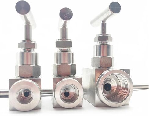 1PCS High Temperature Hydraulic Valve 3/8 1/2 3/4 1 Female Threaded Stop Valve Crane 2300 PSI 304 Stainless Steel Flow Control(3/4") in Kuwait