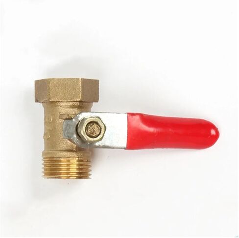 1PCS 1/8" 1/4'' 3/8'' 1/2'' Female/Male Threaded Ball Valve Brass Fitting Connector Copper Fitting Coupler Adapter Brass Ball Valve(3/8") in Kuwait